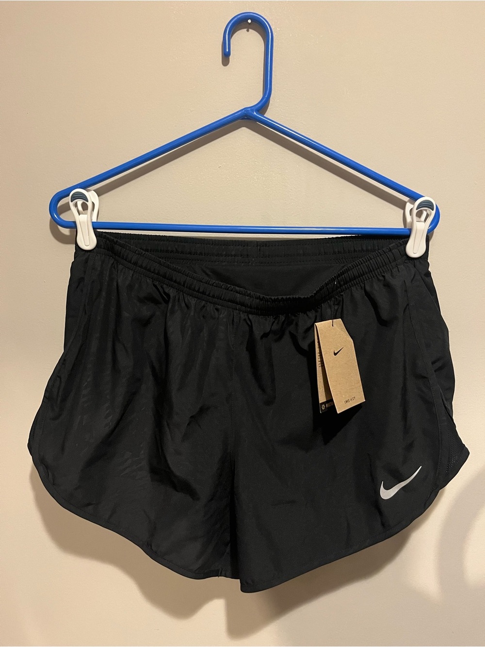 Nike Black Women's Athletic Running Shorts with Reflective Swoosh